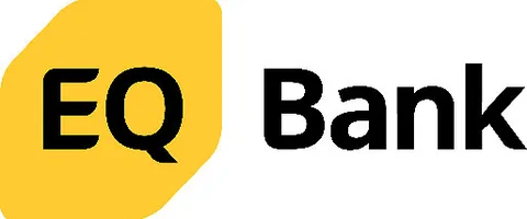 The black and yellow EQ Bank logo on a white background.