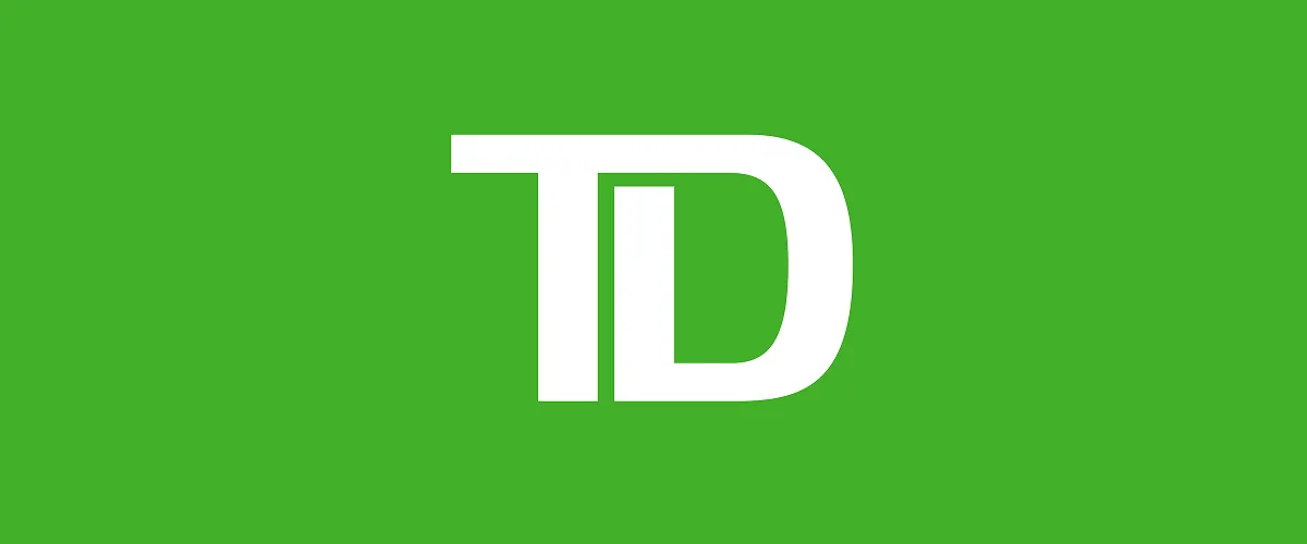 The TD shield appears above the words TD Canada Trust on a green background.